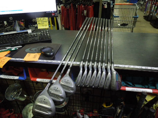 Used Zevo Comp Equipe Attack Zone Oversized Right Hand 11pc Golf Club Set