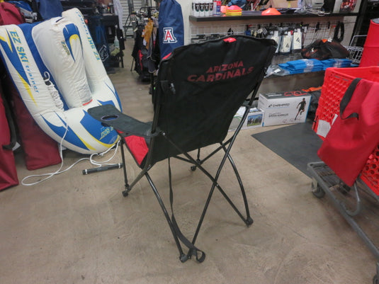 Used Logo Design Oversized High Back Fold Out Tailgaiting Chair AZCards Branded