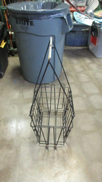 Used Black Tennis Ball hopper - slight rust on bottom