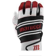 New Marucci Swift Lite Batting Gloves Youth Size Large - Black / Red