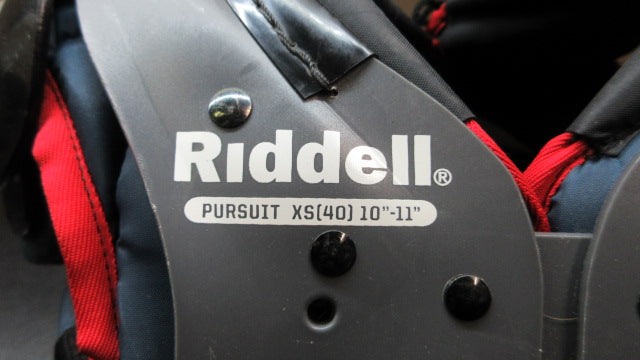 Load image into Gallery viewer, Used Riddell Pursuit Football Shoulder Pads - Size XS (10&quot;-11&quot;)
