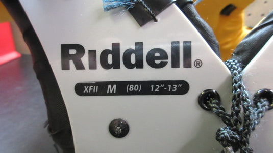 Used Riddell X Force 2 Shoulder Pads Size Youth Medium - Grey