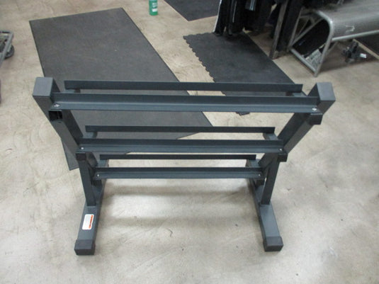Used JX Fitness 3 Tier Dumbbell Rack 36.5"L X 33" H X 21" W