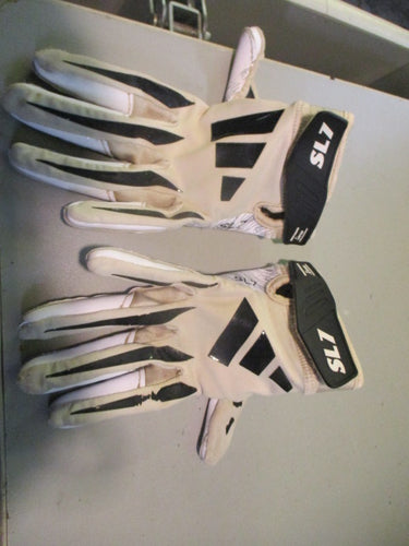 Used Adidas SL7 Size Youth Medium Football Gloves