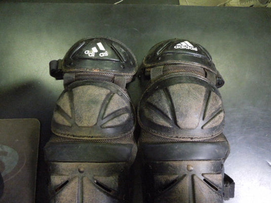 Used Adidas Buckle Strap Adult Catcher Shin Guards No Size Listed 22