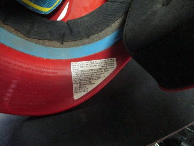 Load image into Gallery viewer, Used Easton Junior Elite X Batting Helmet With Jaw Guard Left Side
