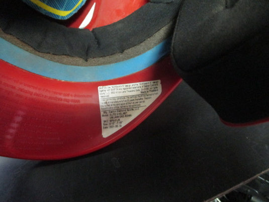 Used Easton Junior Elite X Batting Helmet With Jaw Guard Left Side