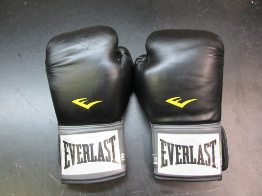 Used Everlast Unisex Curved Anatomical Grip Training Gloves - 8 oz