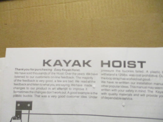 Used Rad Sports Easy Kayak Lift Hoist -125LB