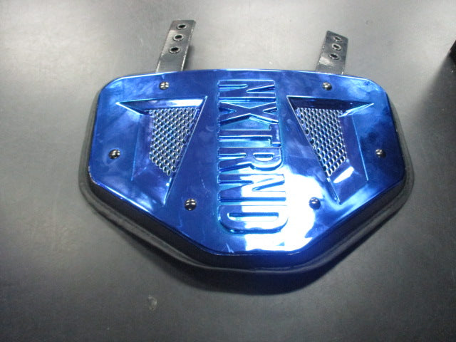 Load image into Gallery viewer, Used NXTRND Chrome Blue Adult Football Backplate (No Hardware)
