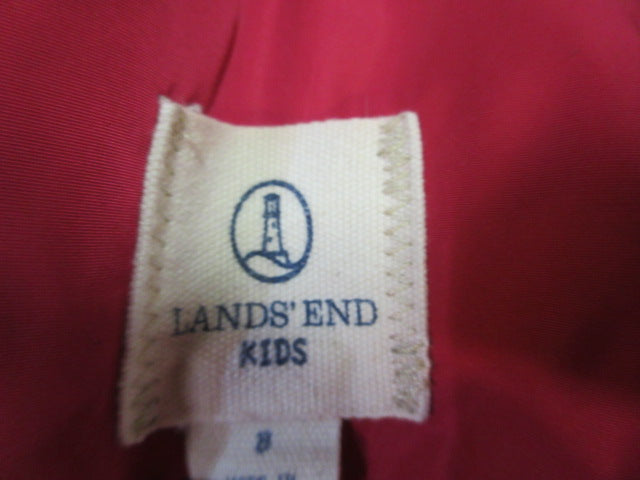 Load image into Gallery viewer, Used Kids Pink Lands End Snow Bibs Size 6
