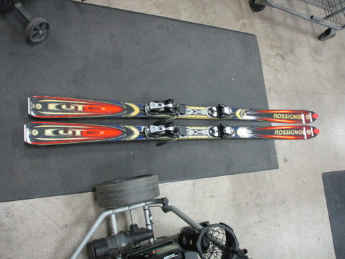 Used Rossignol Cut 10.5 VAS 184CM Downhill Skis W/ Salomon Bindings