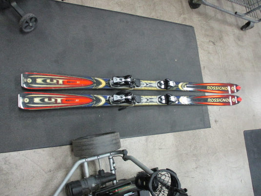 Used Rossignol Cut 10.5 VAS 184CM Downhill Skis W/ Salomon Bindings