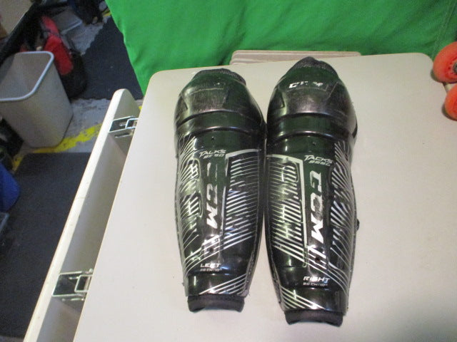 Load image into Gallery viewer, Used CCM Tacks 9550 Youth 10&quot; Hockey Shin Guards
