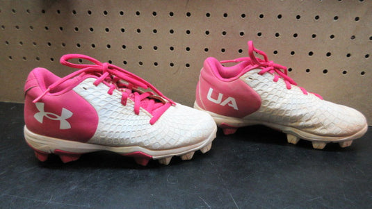 Used Under Armour UA Glyde RM Jr. Softball Cleats - Size Youth 2