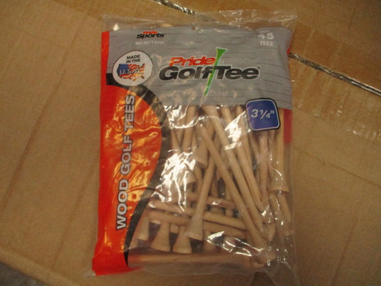 Pride Wood Golf Tees - 45 Pack