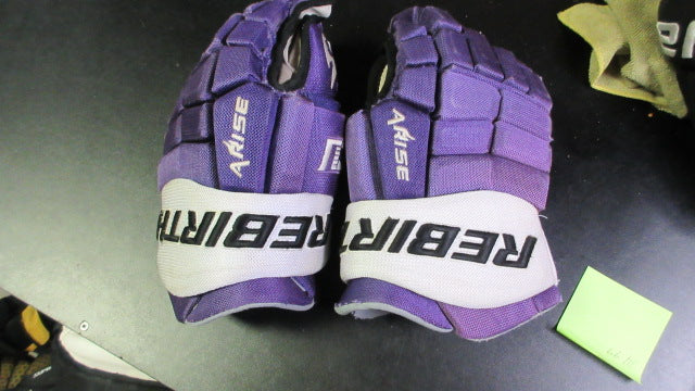 Load image into Gallery viewer, Used Rebirth Arise GCU 15&quot; Hockey Gloves - Purple
