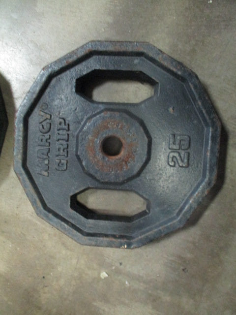 Load image into Gallery viewer, Used Marchy Grip 25LB Standard Weight Plate
