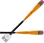 New Victus Yardstick Pencil Plastic Bat - 32"