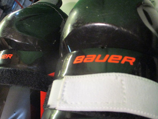 Used Bauer Lil' Sport Size 11" Junior Hockey Shin Guards