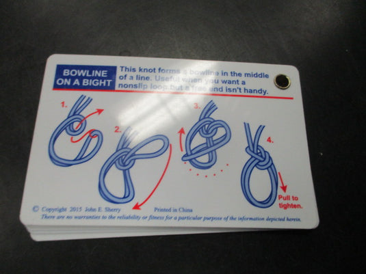 Used Pro-Knot Best Rope Knot Cards