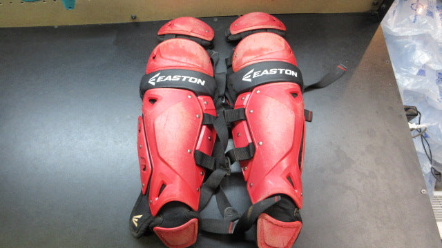 Load image into Gallery viewer, Used Easton Catchers Shin Guards - Size Youth 9-12
