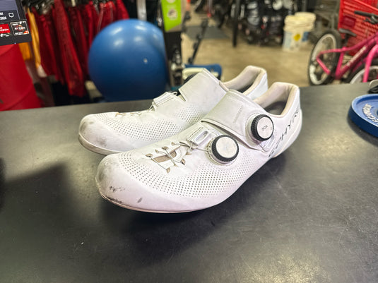 Used Shimano S-Phyre RC903 Road Cycling Shoes Size 8 Carbon Stiffness 12