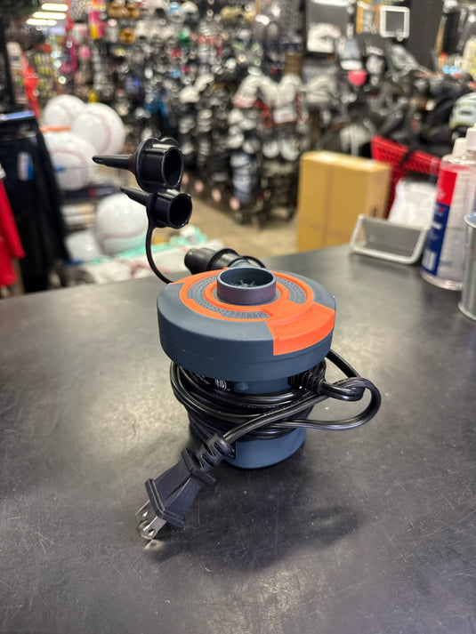 Used Orange and Grey Camping Pump with Wall Plug In