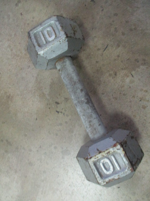 Used 10lb Cast Iron Dumbbell