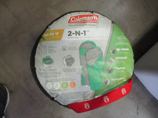 Used Coleman 2-N-1 30-70 Deg Sleeping Bag