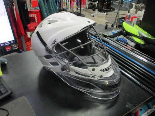Used Cascade CS-R Youth Lacrosse Helmet With Throat Guard