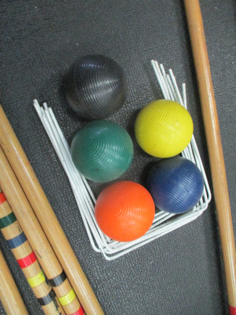 Used 6-Player Complete Croquet Set