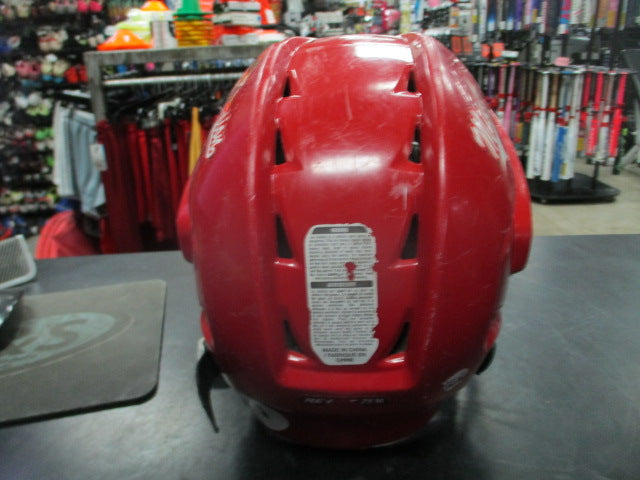 Load image into Gallery viewer, Used Bauer React Red Hockey Helmet w/ Mask
