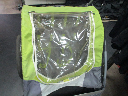 Used Schwinn Pacific Cycle Lumina Reflective Double Bike Trailer W/ Attachment