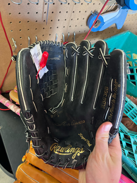 Used black Rawlings Fastback model baseball glove