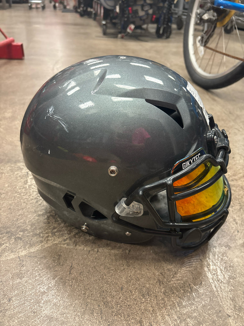 Load image into Gallery viewer, Used Schutt Vengeance A11 Gray Football Helmet w/ Visor - Youth XL
