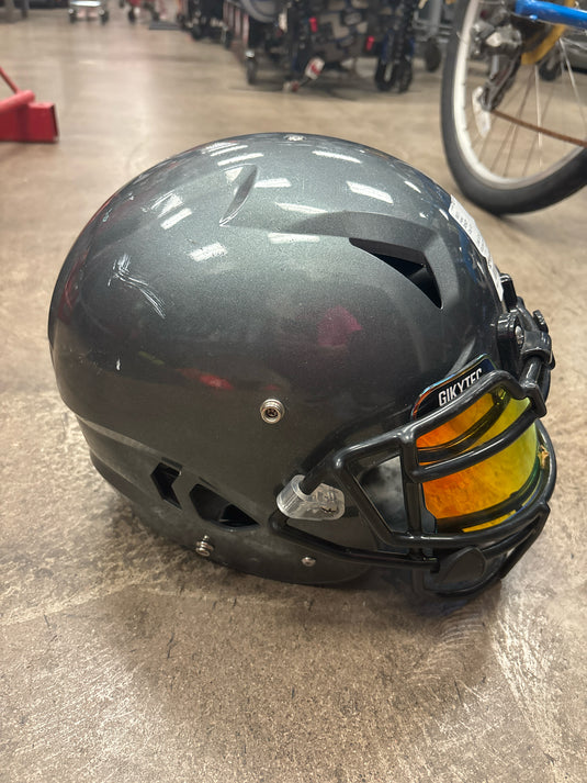 Used Schutt Vengeance A11 Gray Football Helmet w/ Visor - Youth XL