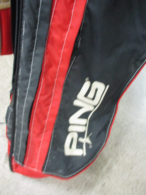 Load image into Gallery viewer, Used Ping Hoofer Red Golf Stand Bag
