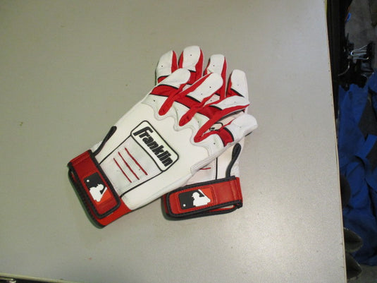 Franklin Red/White Adult Large Batting Gloves