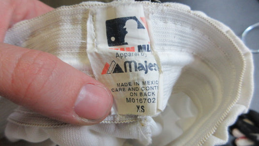 Used MLB Apparel Pull-Up Baseball Pants Open Bottom  - Youth XS