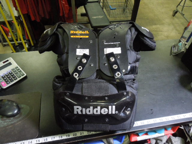 Load image into Gallery viewer, Used Riddell Blaze Football Shoulder Pads with Matching Back Plate Size S 11-12"
