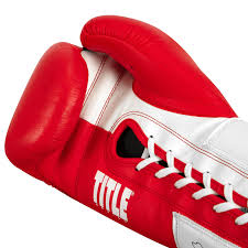 New Title Great Official Pro Fight Gloves 10 Oz.- Red/White