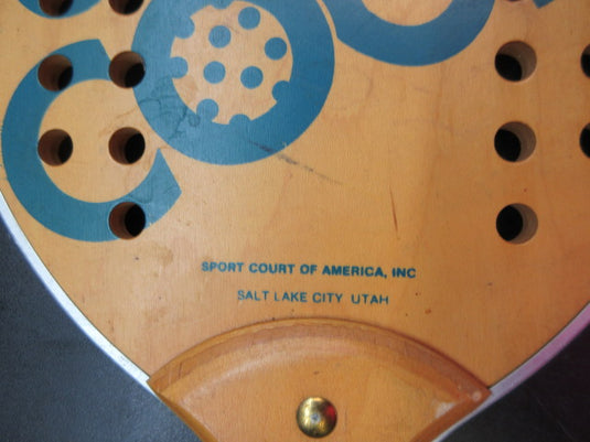 Used Vintage Sport Court Pro Varsity SLC Utah Wood Paddle
