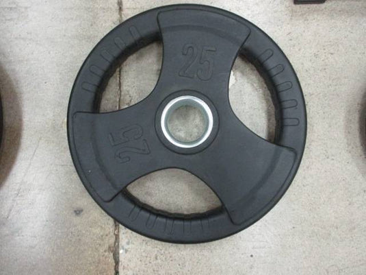 New Rising Sports 25lb Olympic Rubber Coated Plate