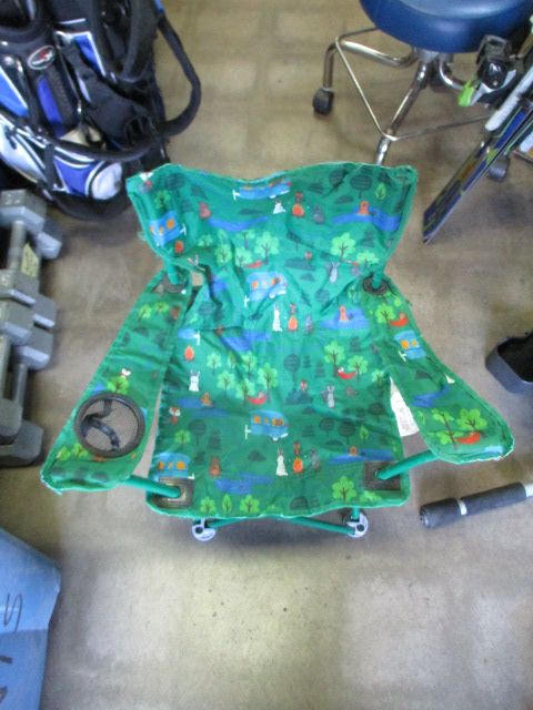 Used Ozark Trail Critters Folding Chair w/ Bag - worn straps