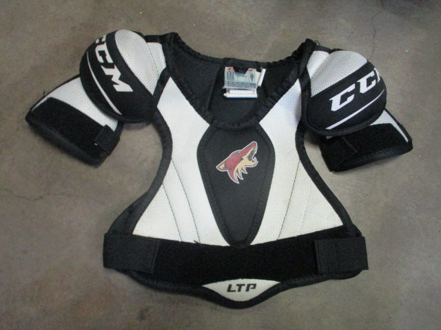 Load image into Gallery viewer, Used CCM LTP Coyotes Hockey Shoulder Pads Size Youth Large
