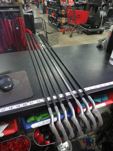 Load image into Gallery viewer, Used PING Zing 2 Black Dot 7pc Left Hand Iron Set 3-9i and W (No 7 Iron)
