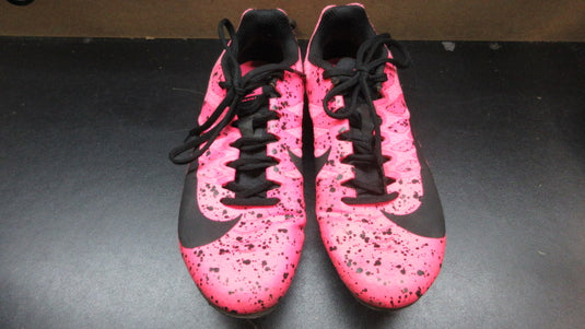 Used Nike Zoom Rival S 9 Paint Splatter Pink Blast Track Shoes - Size 5