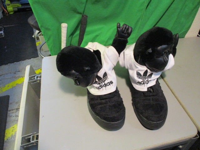 Load image into Gallery viewer, Adidas Originals Jeremy Scott Gorilla Plush Sneakers Black Size 11
