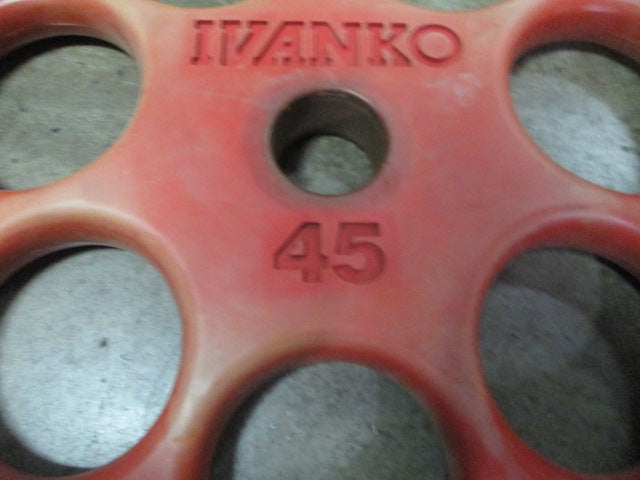 Load image into Gallery viewer, Used Ivanko Revolver 45LB Rubber Weight Plate
